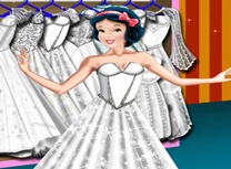 Alba ca Zapada Rochie de Nunta