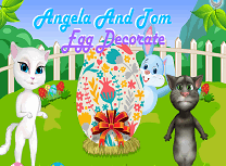Angela Si Tom Decoreaza Oul de Paste