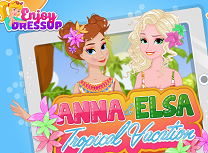 Anna si Elsa Vacanta Tropicala