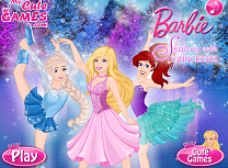 Barbie Patineaza cu Printesele