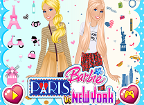 Barbie in Paris si New York