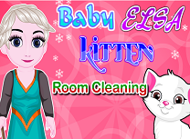 Bebelusa Elsa si Pisicuta Curatenie