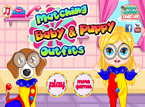 Bebelusa si Catelusul Tinute Asortate