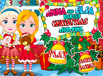 Bebelusele Anna si Elsa Cumparaturi de Craciun