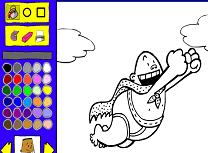 Capitanul Chiloti de Colorat