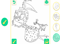 Coloreaza cu Domnisoara Moon