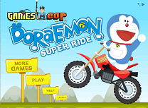 Doraemon cu Motocicleta