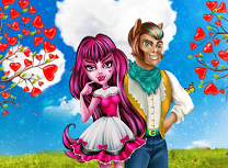 Draculaura si Clawd Saruturi