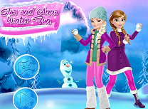 Elsa si Anna Distractie Iarna