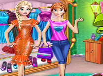 Elsa si Anna Fac Cumparaturi