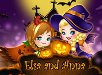 Elsa si Anna Poveste de Halloween