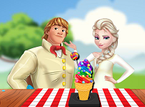 Elsa si Kristoff Fac Inghetata