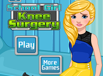 Fata de la Scoala Operatie la Genunchi