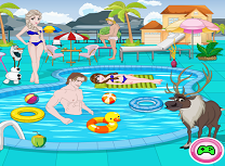 Frozen Petrecere la Piscina