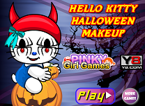 Hello Kitty Machiaj de Halloween