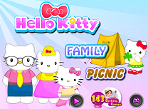 Hello Kitty Picnic in Familie
