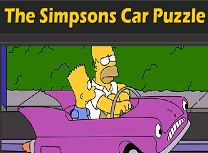 Hommer si Bart cu Masina