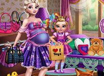 Mamica Elsa la Cumparaturi