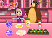 Masha si Ursul Gatesc Fursecuri