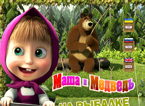 Masha si Ursul la Pescuit