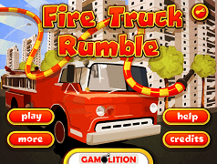 Masina de Pompieri in Oras