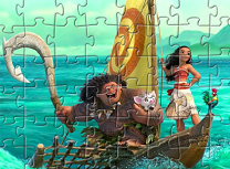 Moana si Maui Puzzle