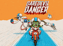 Mordecai si Rigby cu Motocicleta