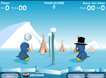Pinguinii Joaca Volei