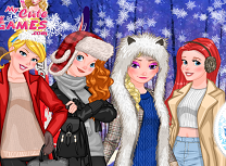 Printesele Sedinta Foto de Iarna