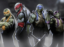 Puzzle cu Testoasele Ninja