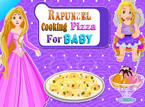 Rapunzel Face Pizza
