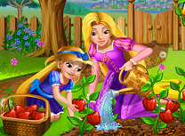 Rapunzel Gradinarit cu Fiica Ei