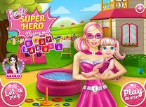 Super Barbie se Joaca cu Bebelusa Barbie