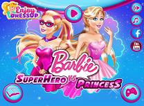 Super Barbie vs Printesa Barbie