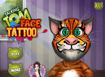 Talking Tom Tatuaj pe Fata