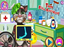 Tom Accident cu Bicicleta