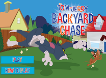 Tom si Jerry Urmarire in Curtea din Spate