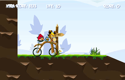 Angry Birds cu Bicicleta