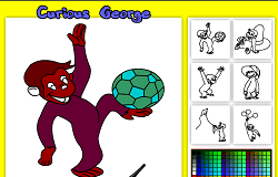 Curiosul George de Colorat 4