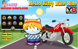 Hello Kitty cu Motocicleta