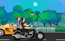 Saruturi pe Motocicleta