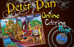 Peter Pan de Colorat