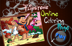 Coloreaza cu Familia Flinstone