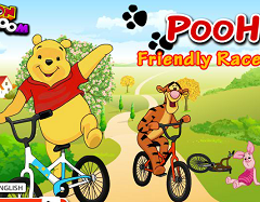 Winnie the Pooh cu Bicicleta