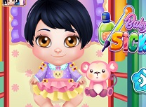 Bebelusa Alba ca Zapada Bolnava