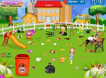 School Garden Cleaning