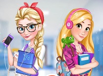 Elsa si Rapunzel Fete la Facultate