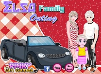 Elsa in Natura cu Familia