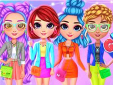 Fetele Curcubeu Moda Neon