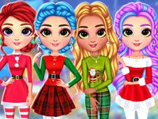 Fetele Curcubeu Tinute de Craciun